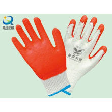 Рабочие перчатки с латексным покрытием, гладкая отделка